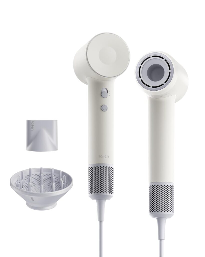 Laifen Hair Dryer SE 2, 200 Million Negative Ionic Blow Dryer with Child Mode and 108,000 RPM Brushless Motor, Fast Drying High-Speed Low Noise Hairdryer with Magnetic Attachments, HD130